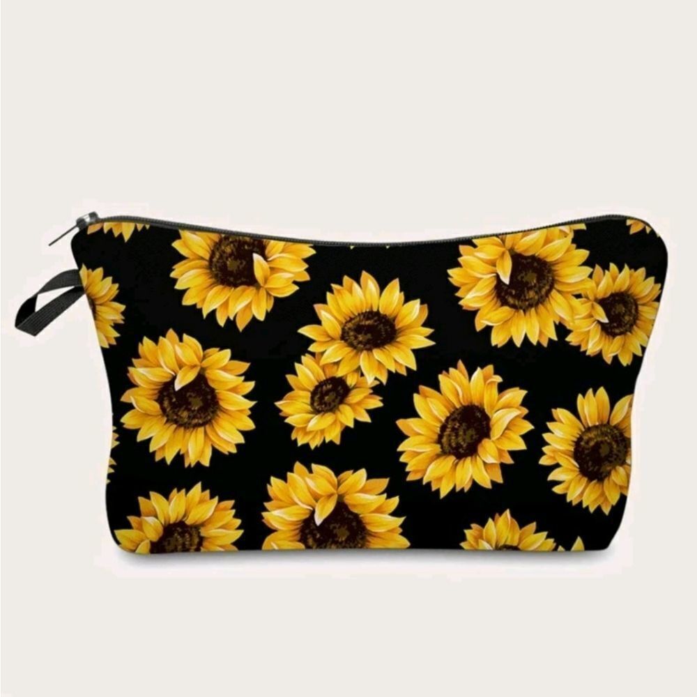 Sunflower Pouch / Makeup Bag